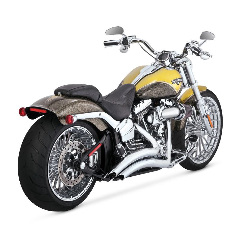Vance & Hines 13-17 Harley Davidson Softail Breakout Big Radius PCX Full System Exhaust - Chrome - 26365