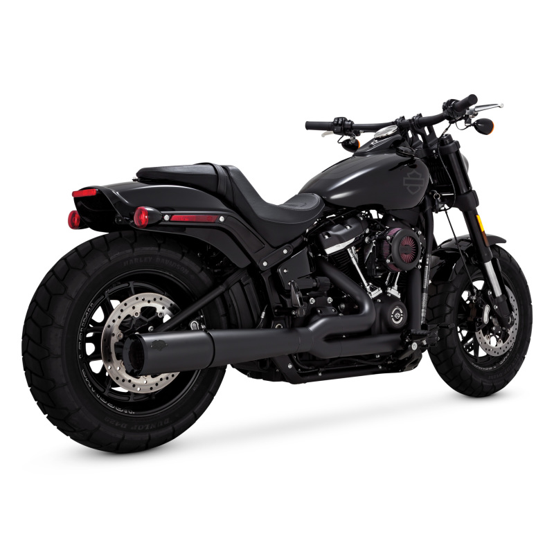 Vance & Hines HD Softail 18 -22 Pro Pipe Black PCX Full System Exhaust - 47387