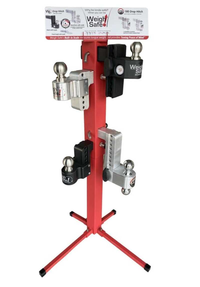 Weigh Safe Regular POP Display Stand - Red - WSPOP-HS