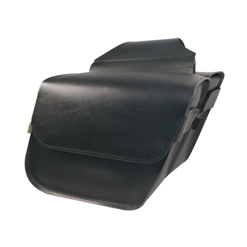 Willie & Max Universal Raptor Compact Slant Saddlebags (12 in L x 9.5 in W x 5.5 H) - Black - 58801-00