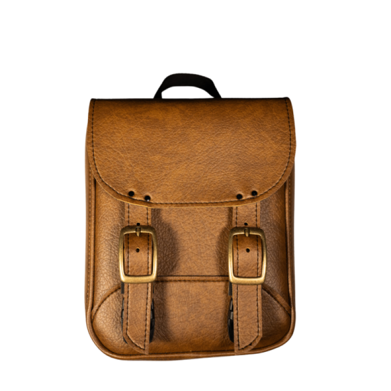 Willie & Max Universal Brass Monkey Sissy Bar Bag (8 in L x 10 in W x 4.5 in H) - Warm Brown - 59591-06