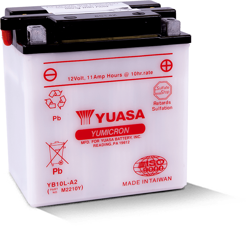 Yuasa YB10L-A2 Yumicron 12 Volt Battery - YUAM2210Y