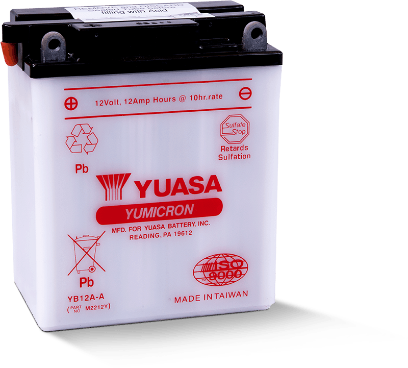 Yuasa YB12A-A Yumicron 12 Volt Battery - YUAM2212Y