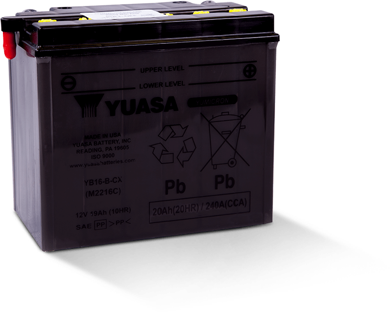 Yuasa YB16-B-CX Yumicron CX 12 Volt Battery - YUAM2216C