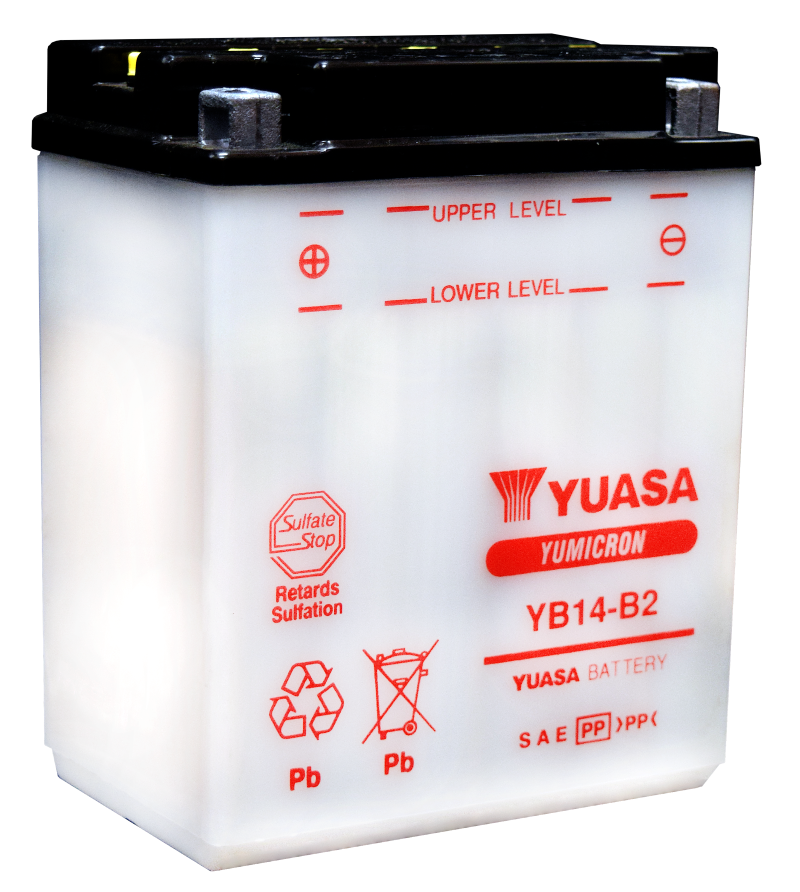 Yuasa YB14-B2 Yumicron CX 12 Volt Battery - YUAM224B2IND