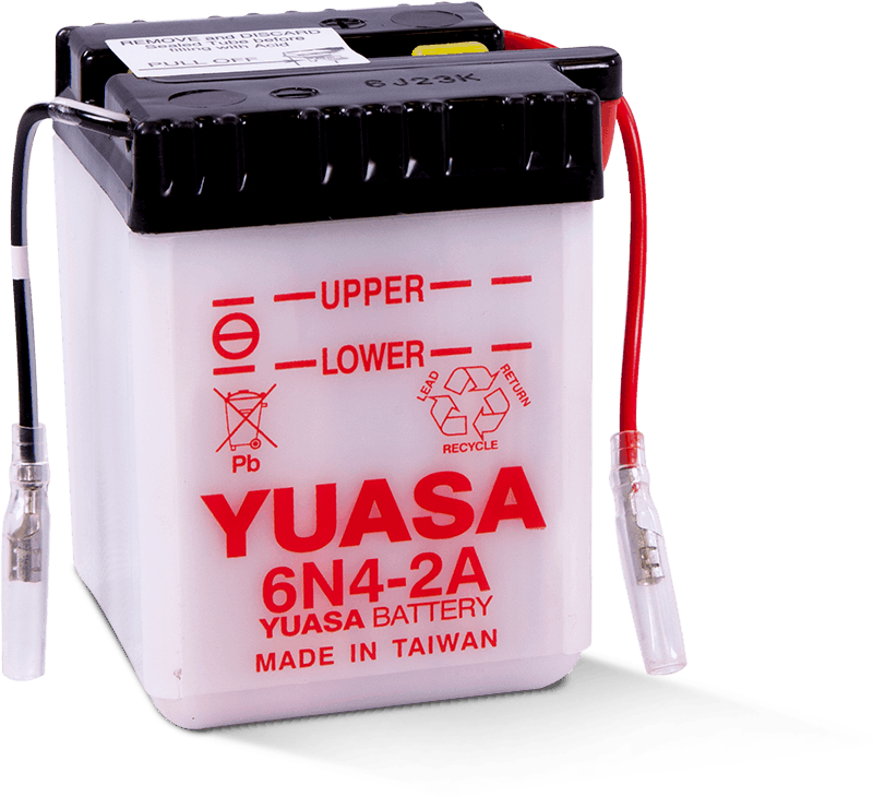 Yuasa 6N4-2A Conventional 6 Volt Battery - YUAM2640B