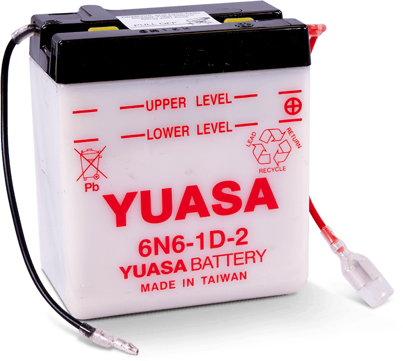Yuasa 6N6-1D-2 Conventional 6 Volt Battery - YUAM2662B