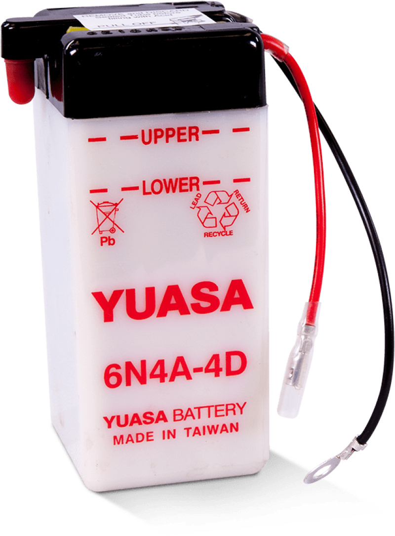 Yuasa 6N4A-4D Conventional 6 Volt Battery - YUAM26A4B