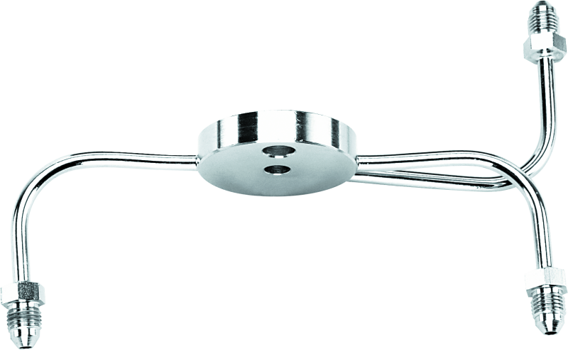 Twin Power Chrome Junction Block Male AN3 Narrow Glide Custom - 035451