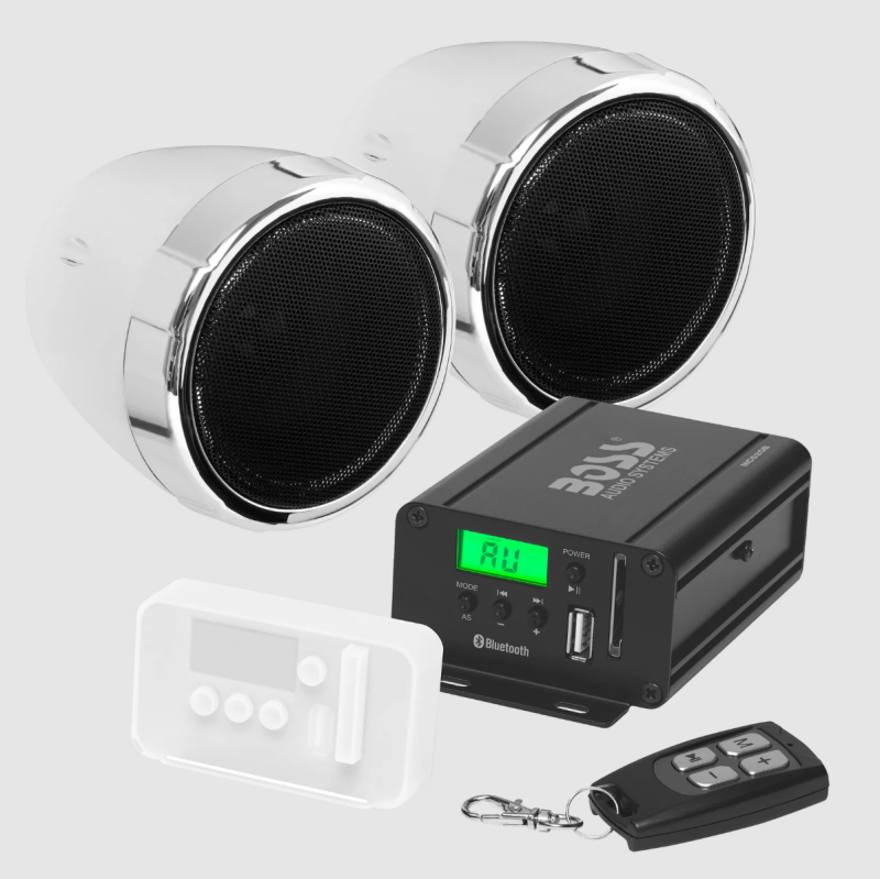 Boss Audio Systems MCBK520B Motorcycle Speaker Amplifier / Bluetooth / 3in Speakers - MC520B