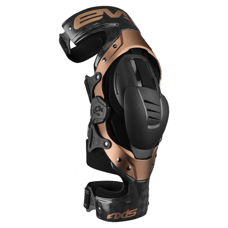 EVS Axis Pro Knee Brace Black/Copper - Small/Left - AXISP-BK/COP-SL