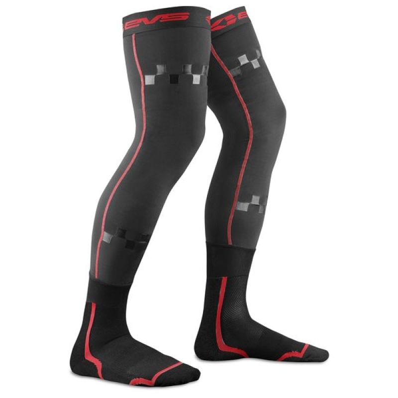 EVS Fusion Sock Combo Black/Red - Large/XL - FSN-R/BK-L/XL