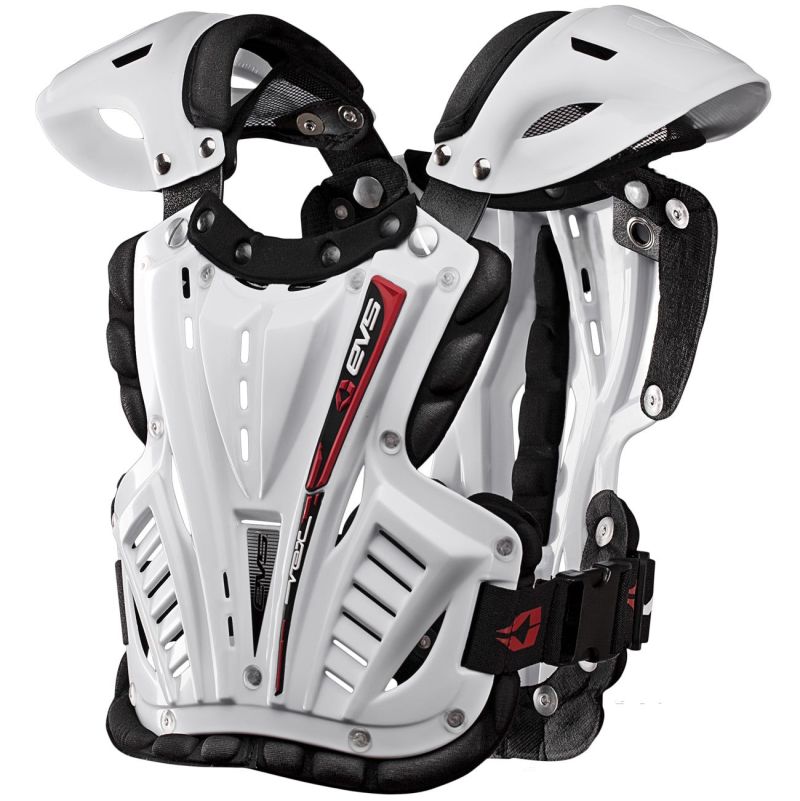 EVS Vex Chest Protector White - Small(Youth) - VEX-W-S