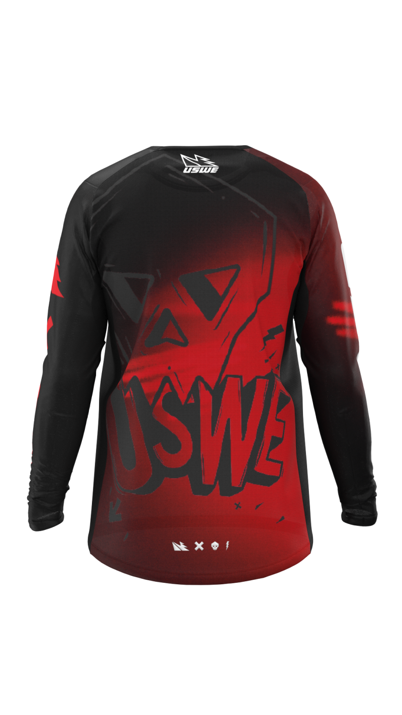 USWE Kalk Cartoon Off-Road Jersey Flame Red - XS - 80951041400103