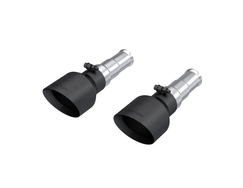 MBRP 19-24 Ram 1500 5.7L Hemi 3in Inlet 5in OD Dual Wall Angle Cut T304 BLK Catback Exhaust - Pairs - T5199BLK