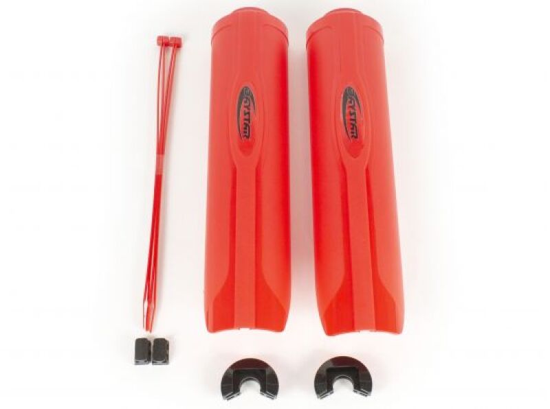 Daystar 2.0 Shock Guard Pair - Red - Fits Daystar/Procomp/Tuff Country/Rancho/Skyjacker Shocks - KU20030REA