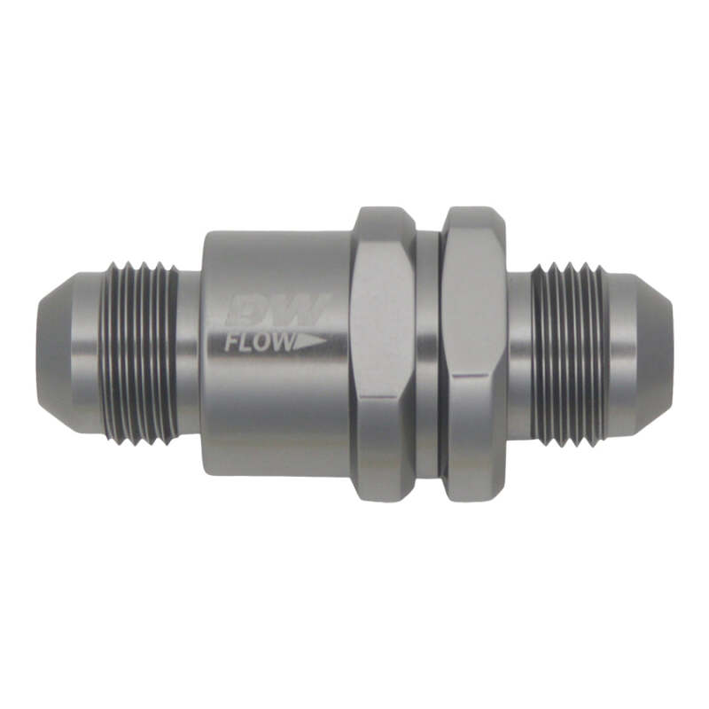 DeatschWerks 8AN Male Flare + 8AN Male Flare One Way Check Valve - 6-02-0724