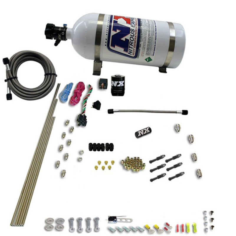 Nitrous Express 6-Cyl Dry Direct Port Nitrous System 15lb Bottle - 93066-15