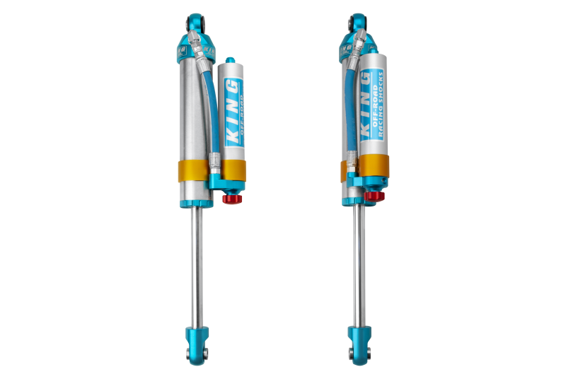 King Shocks 2005+ Ford F-550 2.5 Dia. Piggy Hose Reservoir Shock w/ Adjuster (Pair) - 25001-398A