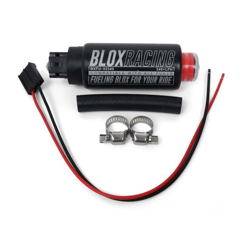 BLOX Racing 320LPH Electric Fuel Pump E85 In-tank - Inline Inlet - BXFU-02342-E