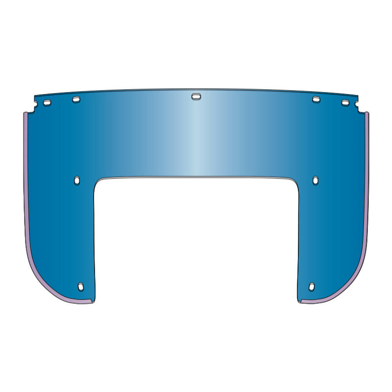 National Cycle Heritage Bottom Replacement Beaded Windshield 7 Bolt-Blue - 22006