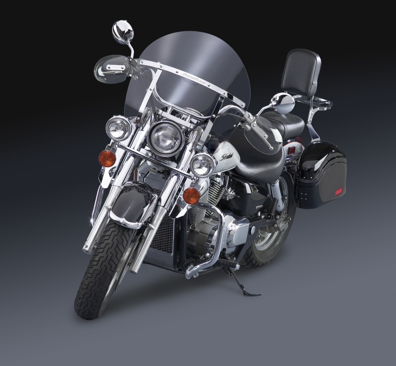 National Cycle 01-07 Honda VT750DC/ 05-09 Suz M50/M800/ 99-15 Yam XVS1100 Chrome Lower Deflectors - N76609