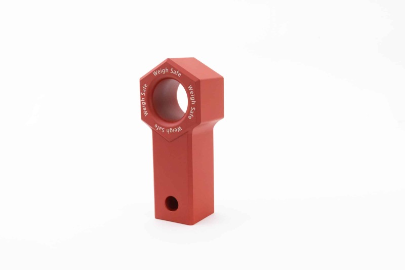 Weigh Safe Towing Recovery - Cerakote Aluminum Soft Shackle Hitch Ring - Red - WS-SS-CER-RED