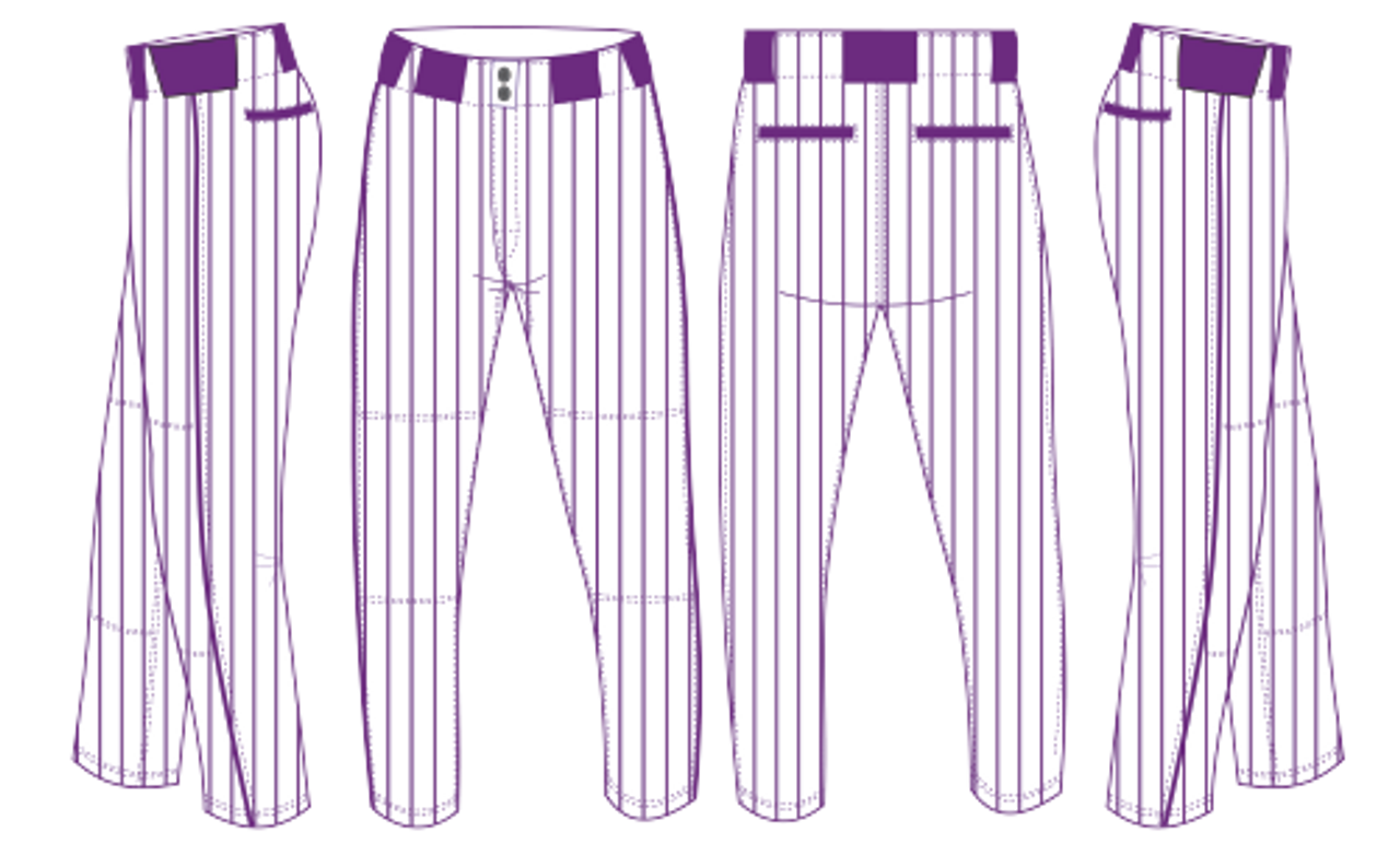 Pinstripe Pro Weight Mens Baseball Pants - 3251