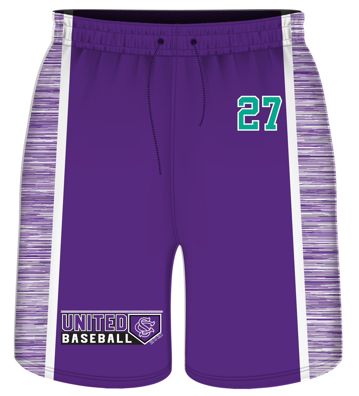 SC United Purple Pinstripe Baseball Pants - JayMac Sports Products