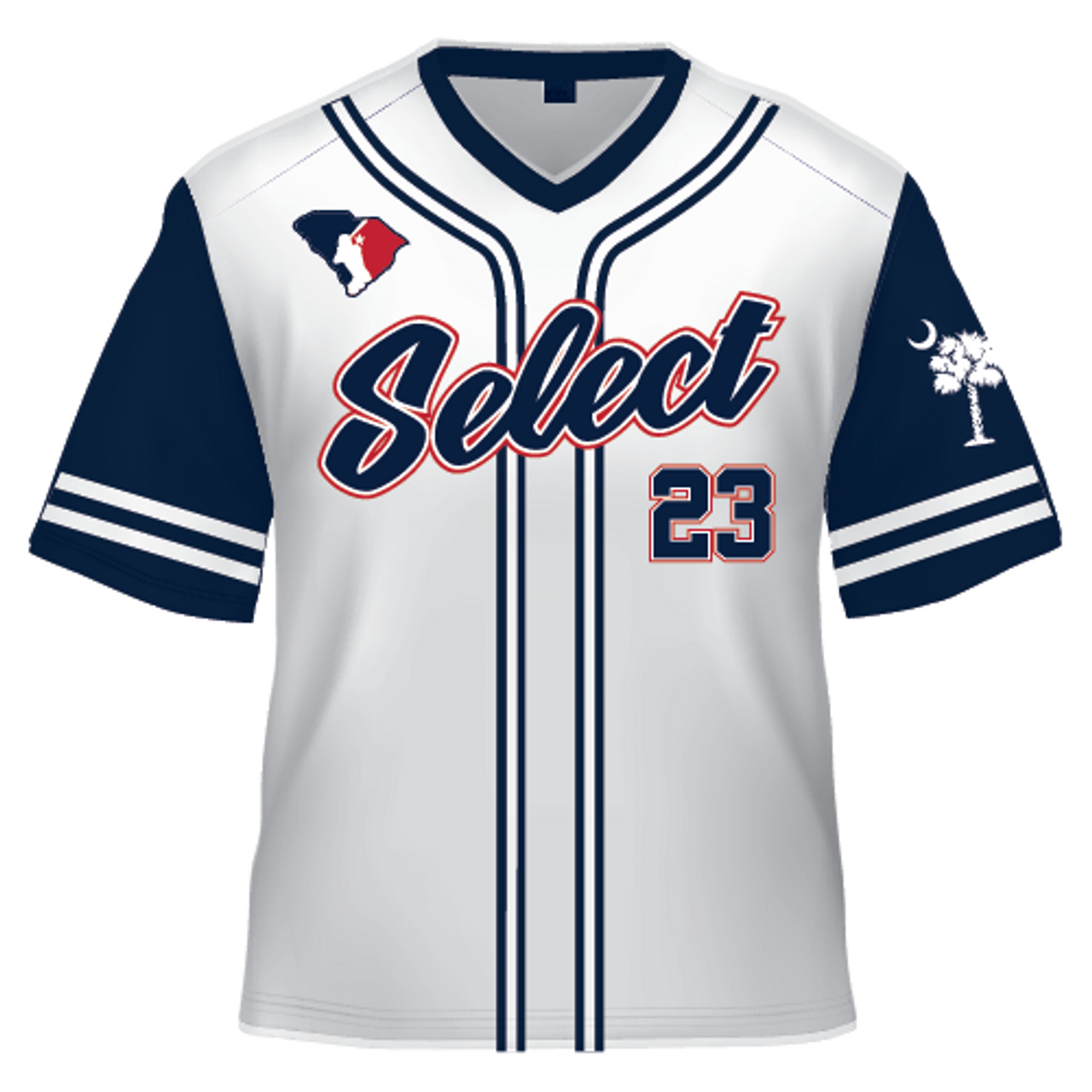 SC Select Baseball Jersey - White Jersey - JayMac Sports Products
