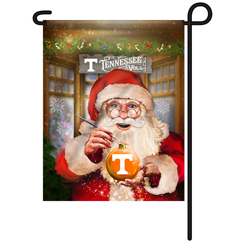 Tennessee Santa with Ornament Garden Flag