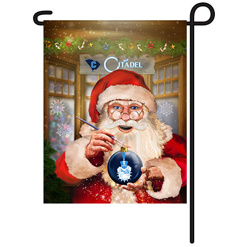 Citadel Santa with Ornament Garden Flag