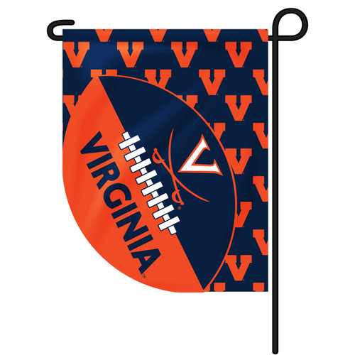 Virginia Sports Cut Garden Flag