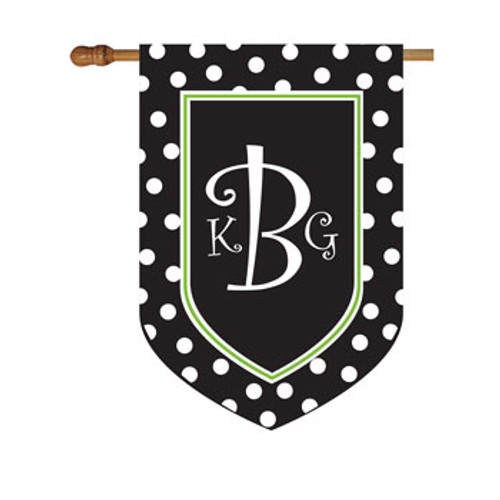 Polkadot Monogram House Flag