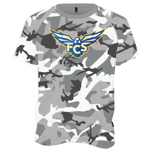 FCS Dry Fit Camo Shirt - Gray - Youth