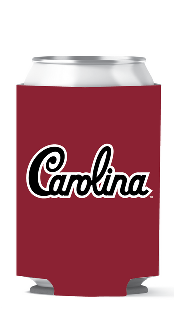 South Carolina Can Hugger - Script Carolina Garnet