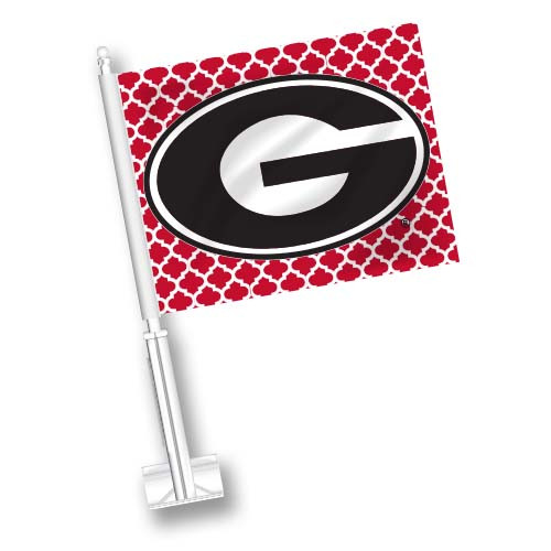 Georgia Car Flag - Quatre Foil