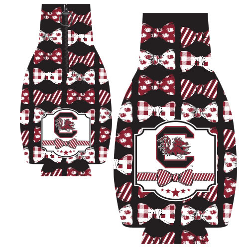 South Carolina Bottle Coozie - Bowtie
