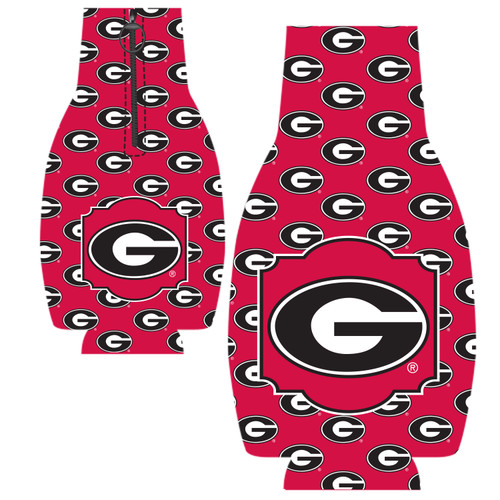 Georgia Bottle Coozie -Tiled