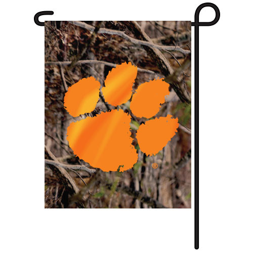 Clemson Tigers Garden Flag - Camo