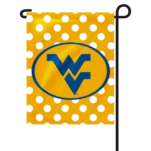 WV Mountaineers Garden Flag - Secondary Dots