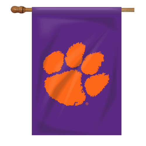 Clemson House Flag - Purple