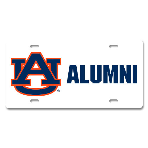 Auburn Metal License Plate - Alumni