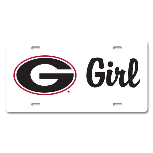 Georgia Metal License Plate - Girl