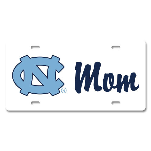 UNC Metal License Plate - Mom