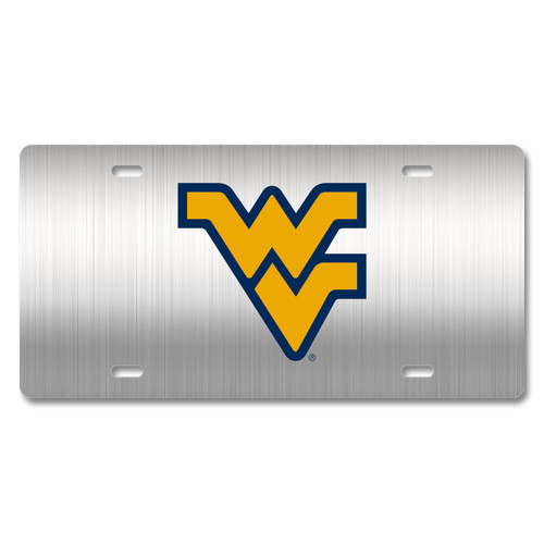 West Virginia Metal License Plate - Silver