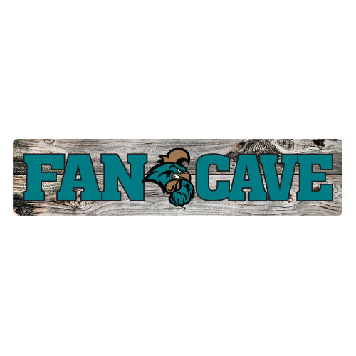 Coastal Carolina 4"x18" Metal Sign - Fan Cave