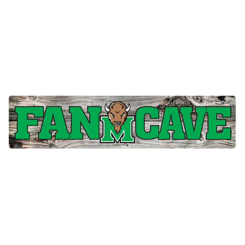 Marshall 4"x18" Metal Sign - Fan Cave