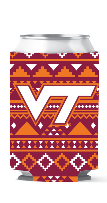 Virginia Tech Can Coozie - Aztec