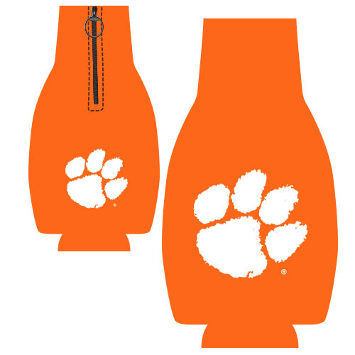 Clemson Bottle Coozie - Orange